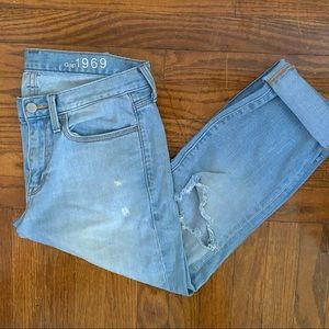 Sexy Boyfriend Ripped Light Jeans